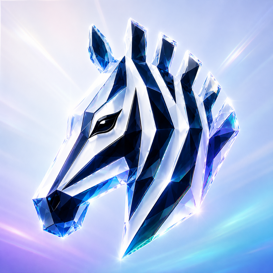 Who Owns the Zebra? crystal zebra artwork